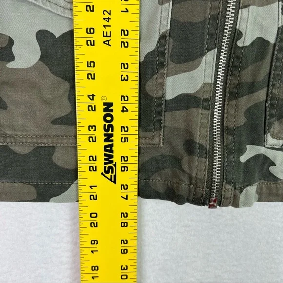 Express Camo Print Military Utility Zip Up drawstring Waist Jacket - Size S/P - Picture 8 of 10